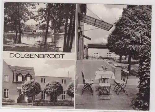 45061 Mehrbild Ak Dolgenbrodt - Gasthof mit Gartenpartie, Dampferfahrt 1974