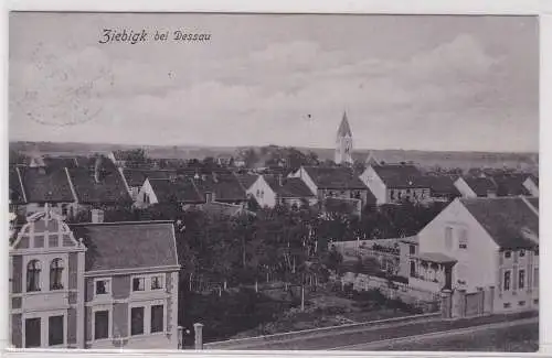 88332 Ak Ziebigk bei Dessau Totalansicht 1907