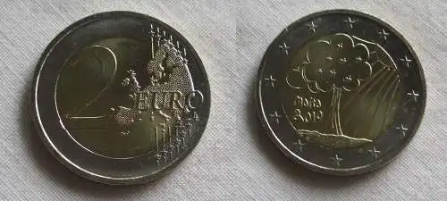 2 Euro Gedenkmünze Malta 2019 Natur und Umwelt Stgl. (159623)