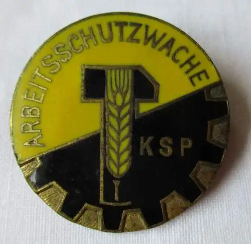 Seltenes DDR Abzeichen Arbeitsschutzwache KSP Produktionsgenossenschaft (133458)