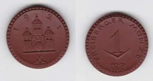 1 Mark Porzellan Münze Freiberg 1921  (137670)