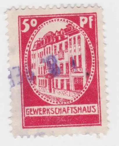 Seltene 50 Pfennig Marke Gewerkschaftshaus um 1920 (93486)