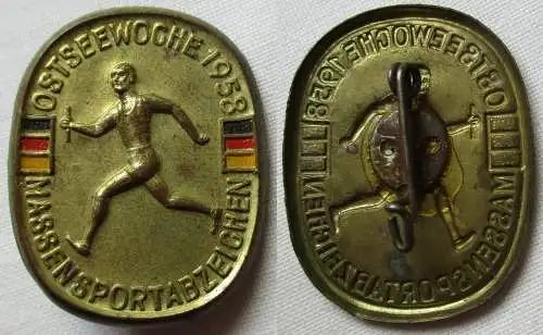 DDR Abzeichen Massensportabzeichen Ostseewoche 1958 (142142)