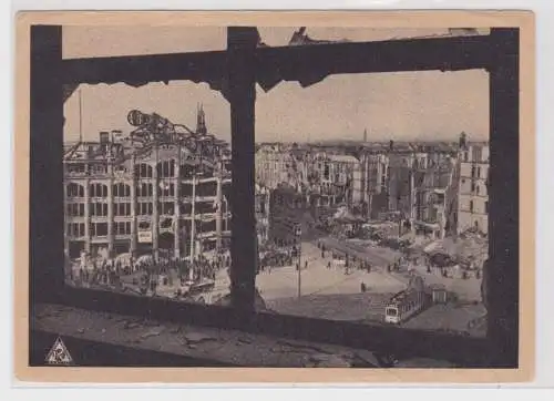 98403 AK Berlin - Alexanderplatz mit Straßenbahnverkehr um 1940