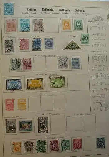 Seltene Briefmarkensammlung Estland ab 1918 (131417)