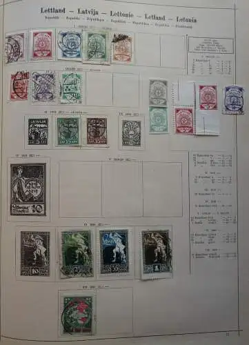 Seltene Briefmarkensammlung Lettland ab 1918 (115741)