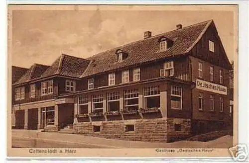 13259 Ak Cattenstedt Gasthaus "Deutsches Haus" 1930