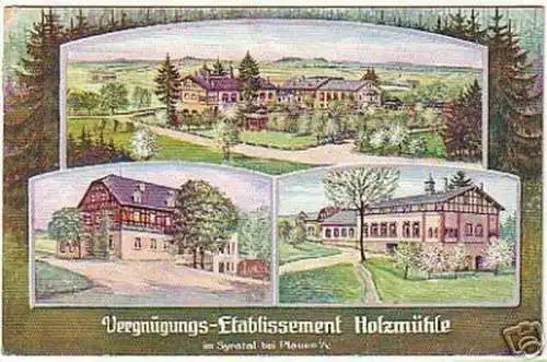 15946 Ak Vergnügungs-Etablissement Holzmühle 1910