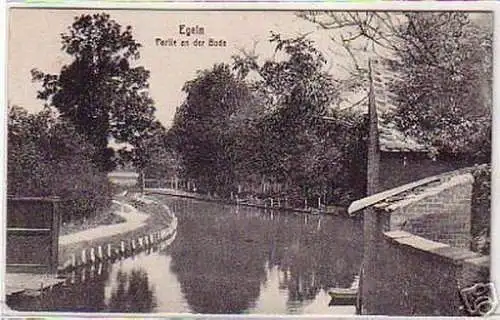 07563 Ak Egeln Partie an der Bode 1928