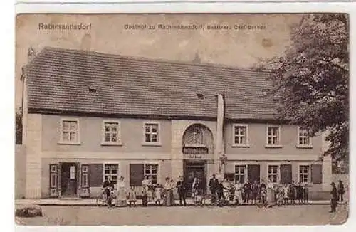 40833 Ak Gasthof zu Rathmannsdorf 1912