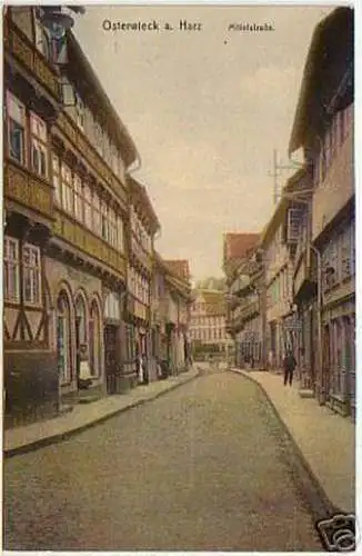 16490 Ak Osterwieck am Harz Mittelstrasse um 1920