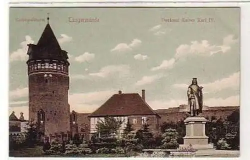 35131 Ak Tangermünde Gefängnisturm und Denkmal 1906