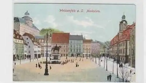 39085 Ak Weissenfels a.S. Marktplatz um 1910