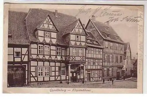 35782 Ak Quedlinburg Klopstockhaus 1921