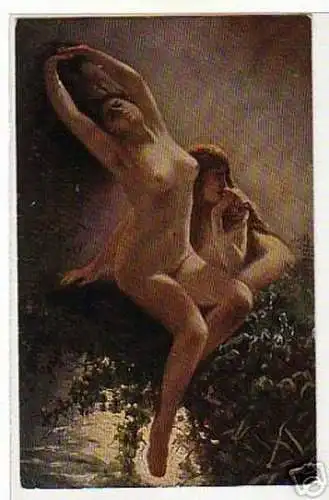 02907 Ak Erotik K.E. Makovsky "Nymphen" um 1920