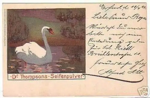 00933 Ak Werbung Reklame Dr. Thompsons Seifenpulver 1902