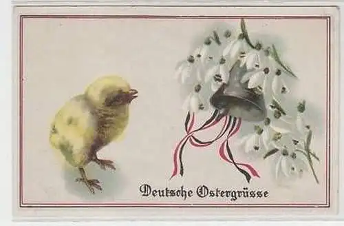 17104 Ak Deutsche Ostergrüße mit Küken 1917