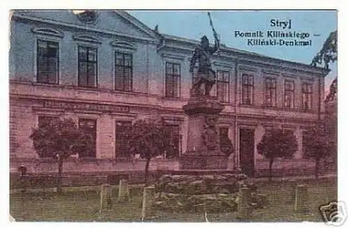 04871 Ak Stryj Ukraine Kilinski-Denkmal 1916