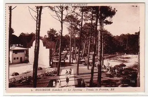 60854 Ak Hossegor (Landes) Le Sporting Tennis et Fronton La Cote D`Argent um1925