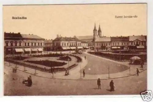 31119 Ak Szabadka Ungarn Szent István tér um 1920