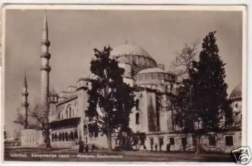 30702 Ak Istanbul Moschee Süleymaniye camii 1919