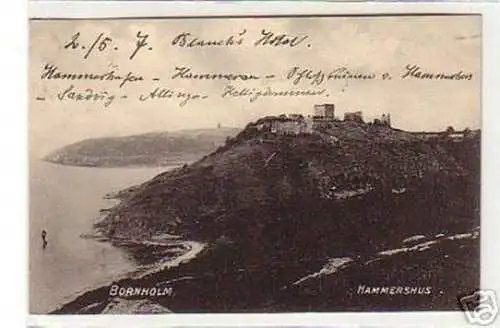 13032 Ak Bornholm Dänemark Hammershus 1913