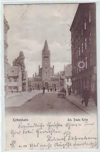 44202 Ak Kopenhagen København Sct. Pauls Kirke 1905