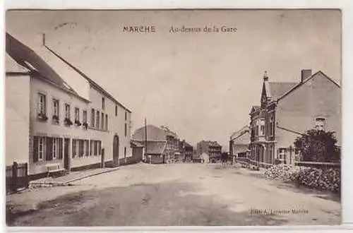 45221 Ak Marche Au-dessus de la Gare Belgien 1915