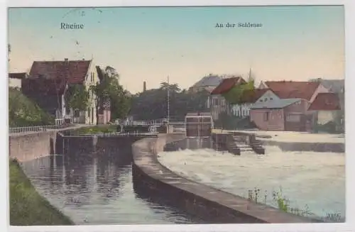 89200 Ak Rheine an der Schleuse 1908