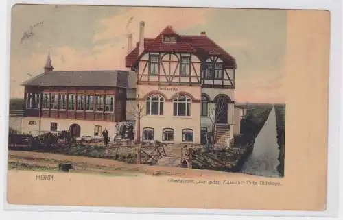 71922 Feldpost Ak Horn Restaurant 'Zur guten Aussicht' Fritz Oldekopp 1915