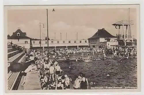 43838 Ak Dortmund Schwimmbad Volkspark 1940