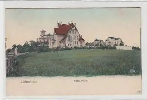 43768 Ak Lüdenscheid Villen Viertel um 1910