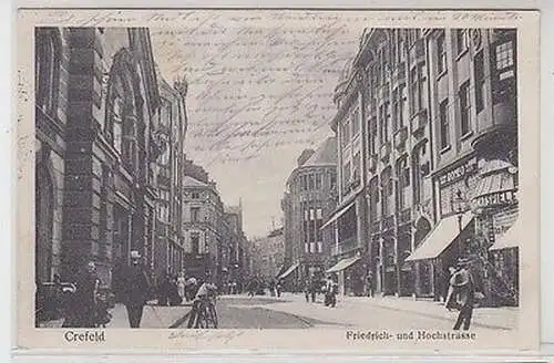 43482 Feldpost Ak Crefeld Friedrich- und Hochstrasse 1916