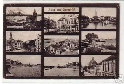 09254 Mehrbild Ak Gruß aus Emmerich 1922