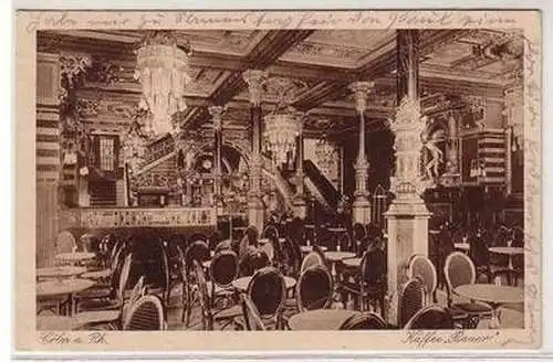 08597 Ak Cöln am Rhein Kaffee Bauer Hohestrasse 1924