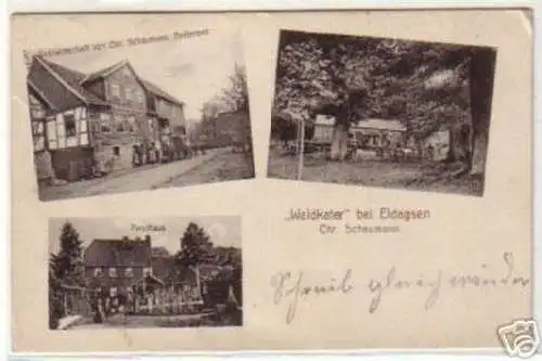 09876 Feldpost Ak Eldagsen Gasthaus Waldkater 1915