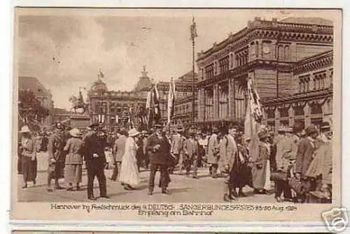 05187 Ak Hannover 9. deutsches Sängerbundesfest 1924