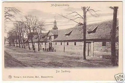 23675 Ak Alt Braunschweig der Sandweg um 1900