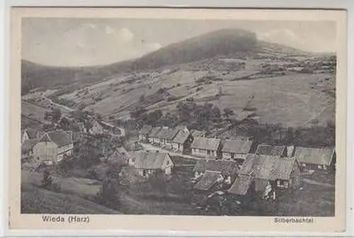 51568 Ak Wieda (Harz) Silberbachtal Totalansicht 1929