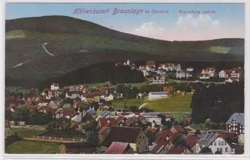 95437 Ak Höhenkurort Braunlage am Oberharz - Blick auf den Wurmberg