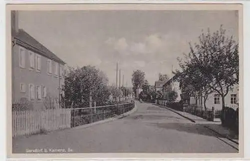 51659 Ak Gersdorf bei Kamenz Strassenansicht um 1940