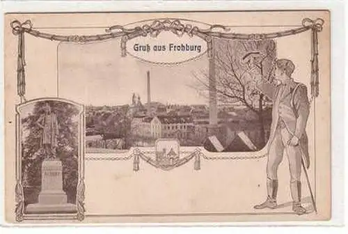 52803 Mehrbild Ak Gruß aus Frohburg mit Albert Denkmal um 1910