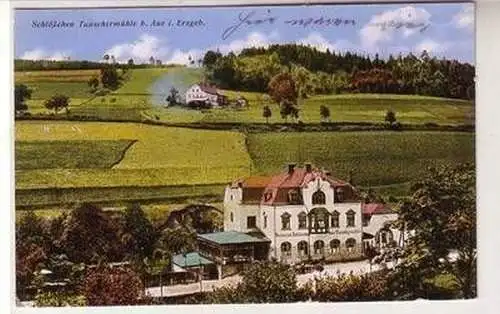 56368 Ak Schlößchen Tauschermühle bei Aue im Erzgebirge 1930