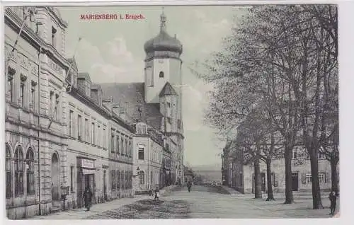 93208 Ak Marienberg im Erzgebirge Schuhwarenhaus 1919