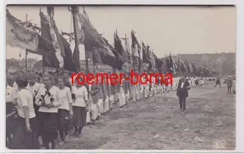 88022 Foto Ak 1. Deutsches Arbeiter-Turn- u. Sportfest in Leipzig 22.-25.7.1922