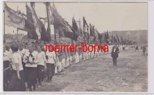 88023 Foto Ak 1. Deutsches Arbeiter-Turn- u. Sportfest in Leipzig 22.-25.7.1922