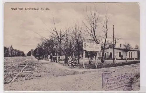 87769 Ak Gruß vom Schießstand Bienitz bei Leipzig um 1910