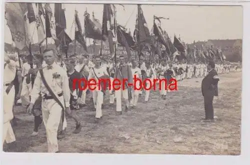 88025 Foto Ak 1. Deutsches Arbeiter-Turn- u. Sportfest in Leipzig 22.-25.7.1922