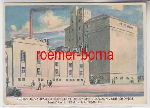 83396 Ak Großeinkaufsgesellsch. Consumvereine Malzkaffeefabrik Chemnitz um 1930