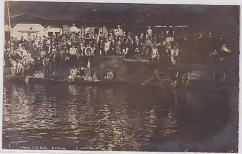 88015 Foto AK Wiesel A.L.S.V. Leipzig 18. Juli 1920